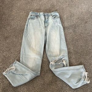 Abercrombie & Fitch Light Blue Boyfriend Jeans